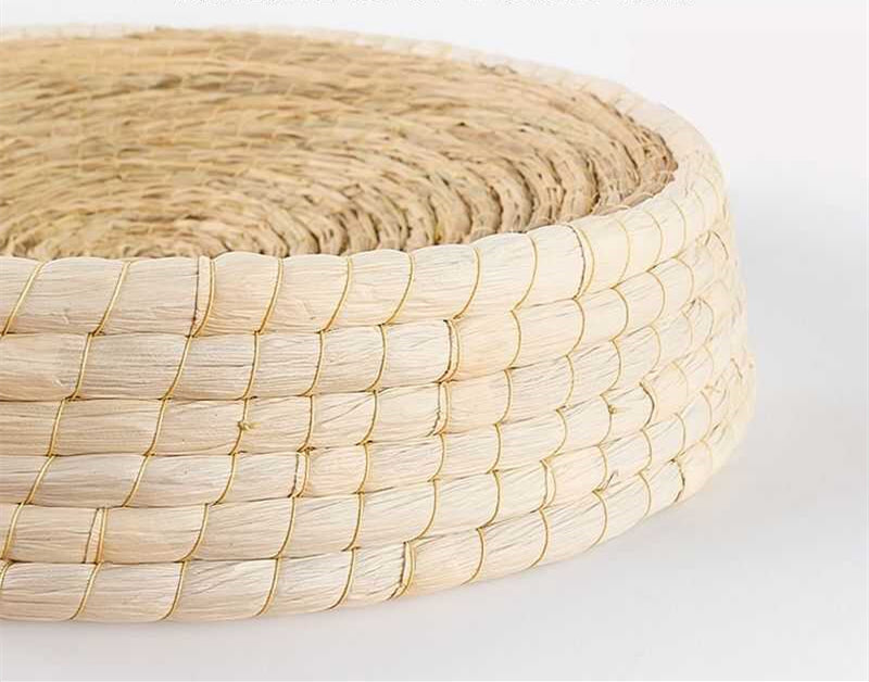 Natural Woven Universal Knitted Bowl Cat Bed