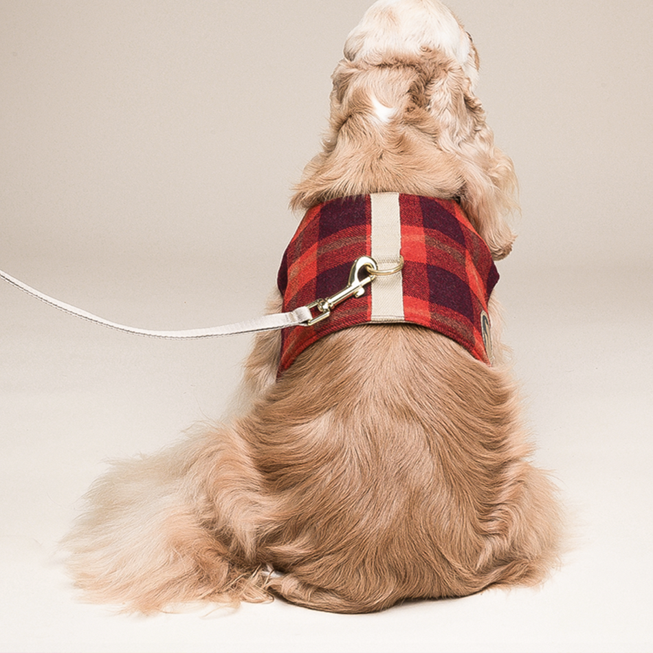 Classic Retro Plaid Vest Harness for Dogs