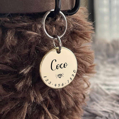 Engraved ID Tag for Anti-Lost Protection for Dogs and Cats