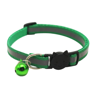 Colorful Reflective Cat Jack Bell Collar