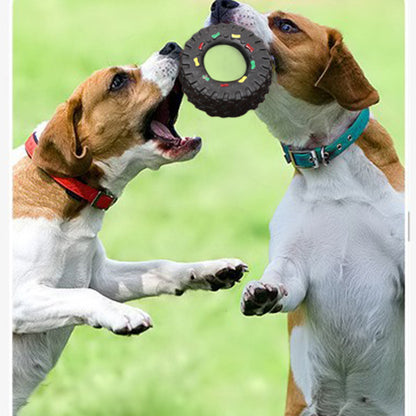 Squeaky Tire Chew Toy or Puppies and Small Dogs