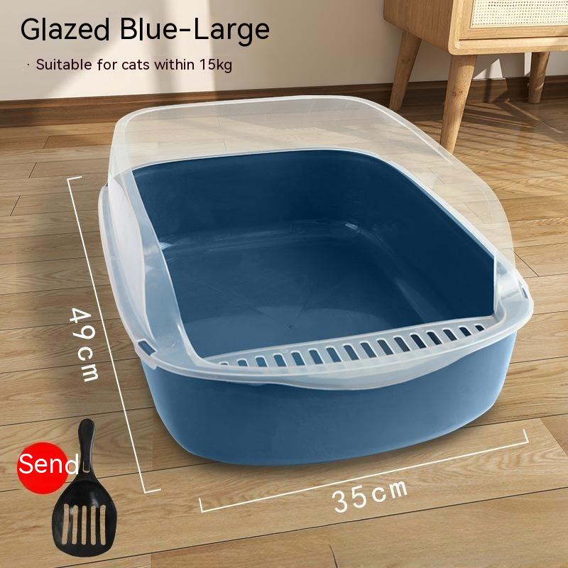 Anti-Fling Protective Kitty Litter Basin