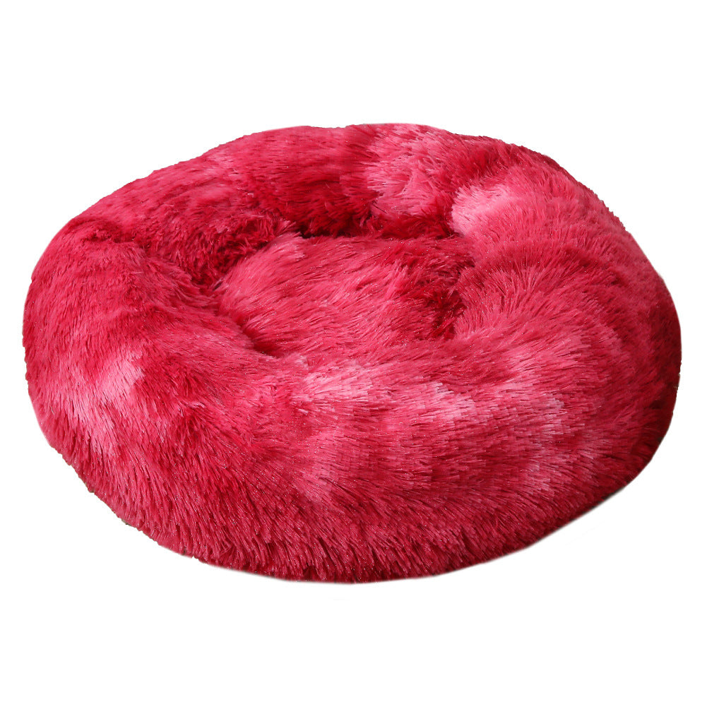 Deeply Plush Round Nest Beds for Dogs and Cats