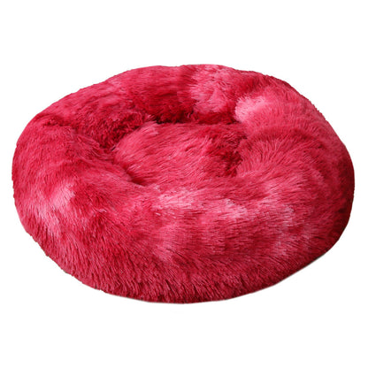 Deeply Plush Round Dog and Cat Nest Beds