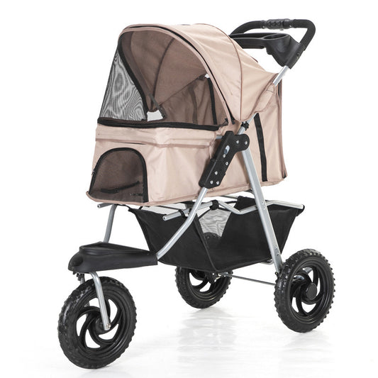 Three Wheel Folding Stroller-Jogger for Dogs and Cats