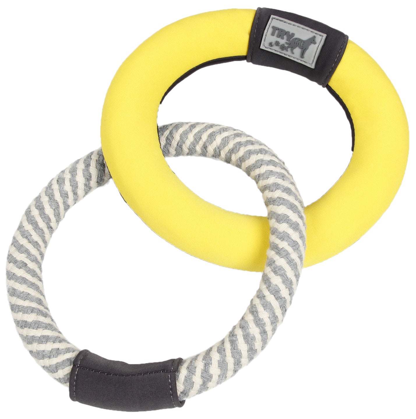 Connected Jute Rings Play Toy Chew for Dogs