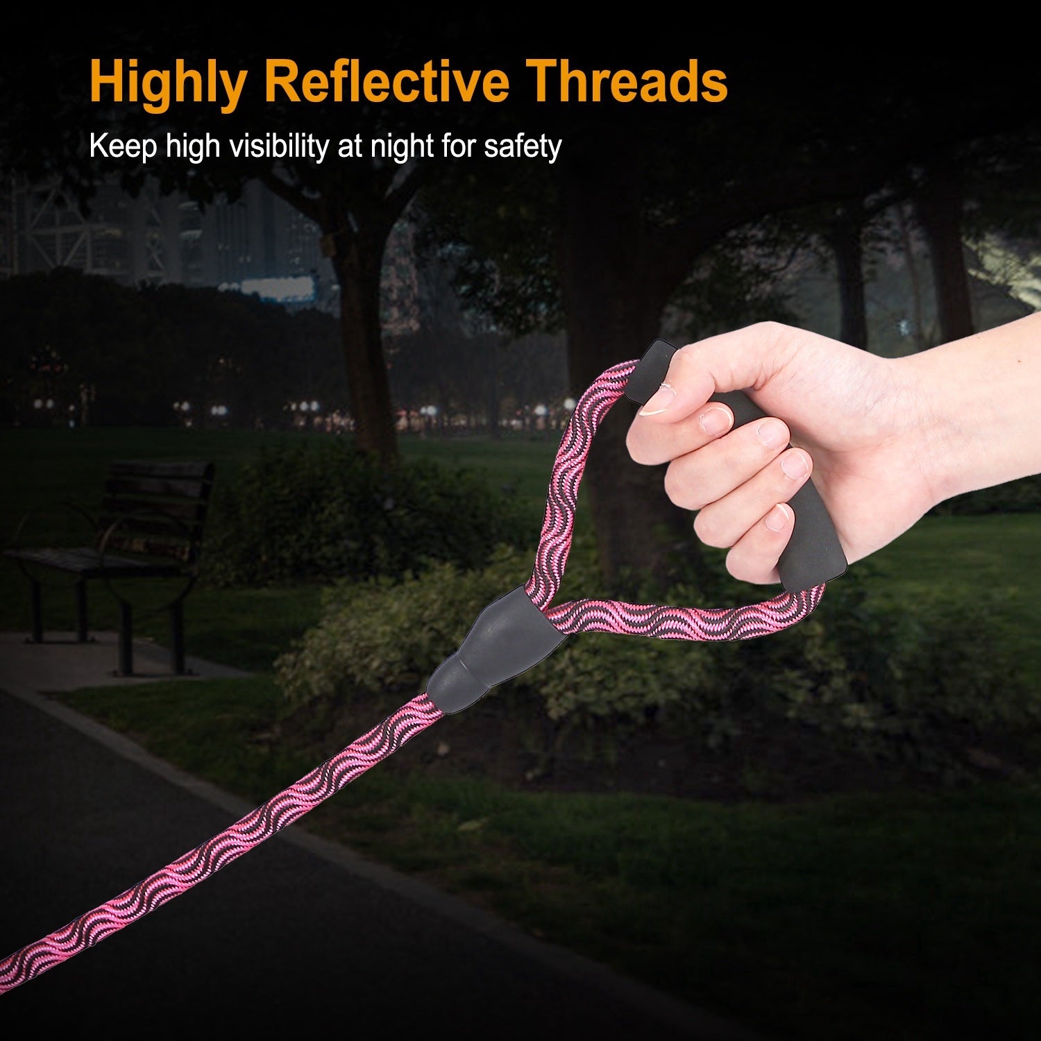 Double Dog Reflective Leash and Lead Combo