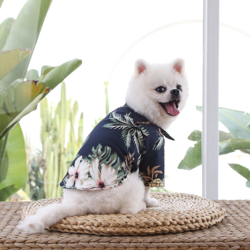 Hawaiian Beach T-Shirts for Small Breed Dogs