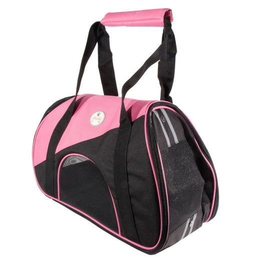 Zip-N-Go Contoured Airline Approved Pet Carrier - Pink