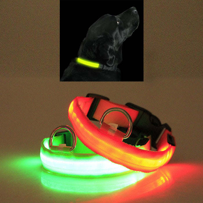 LED Safety Halo Style Collar for Dogs and Cats