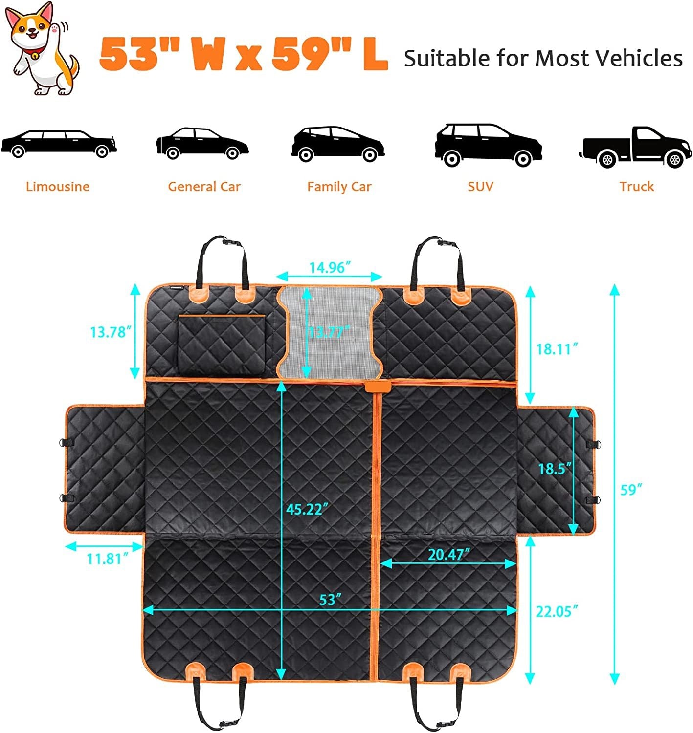 5 in 1 Convertible Protective Seat Cover