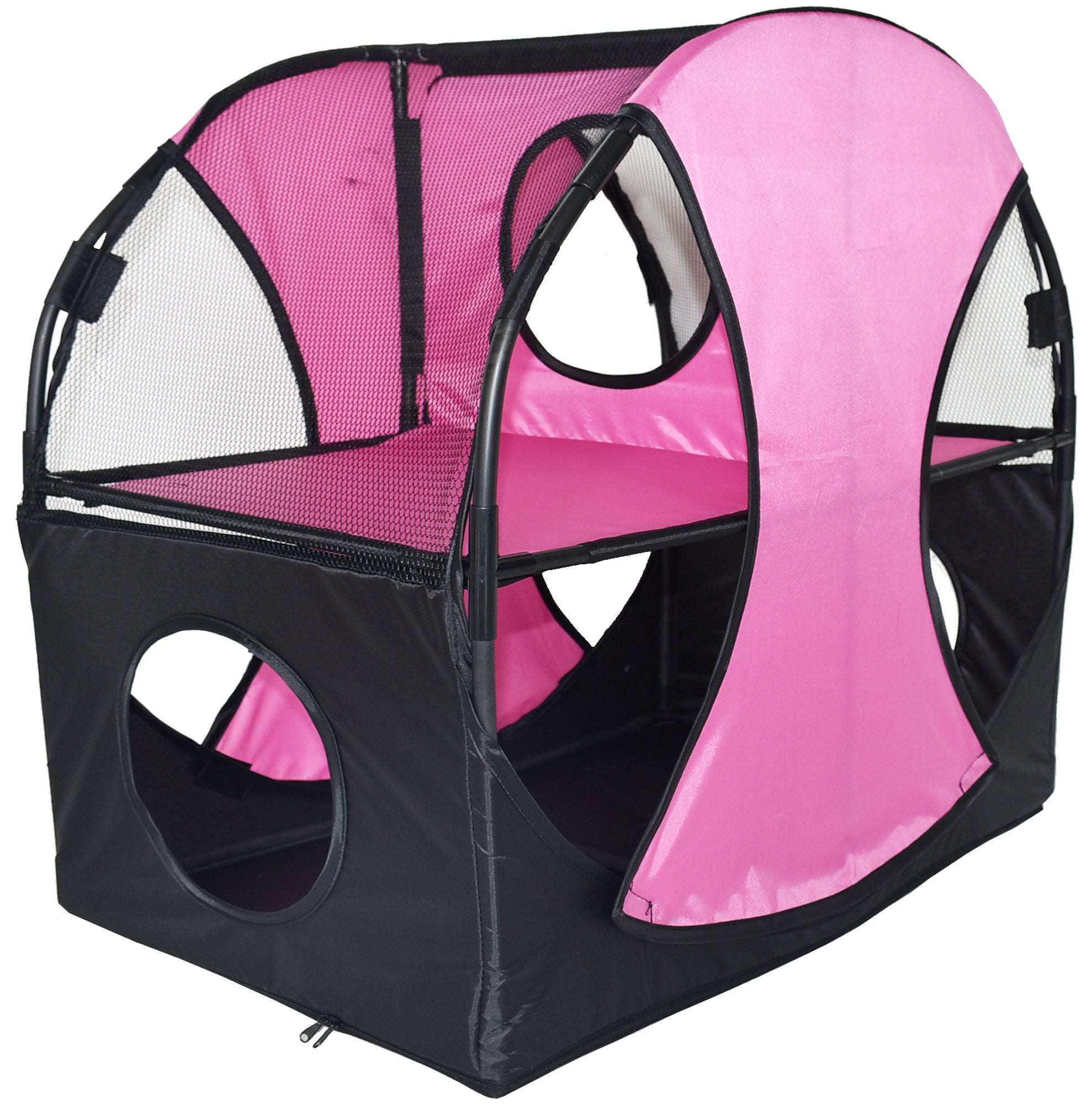 Pet Life - Kitty-Play Collapsible Cat Playhouse
