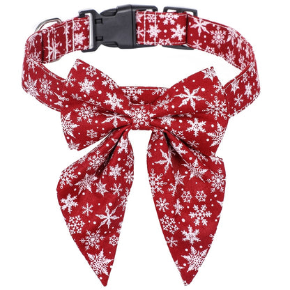 Christmas Bowtie and Collar for Dogs