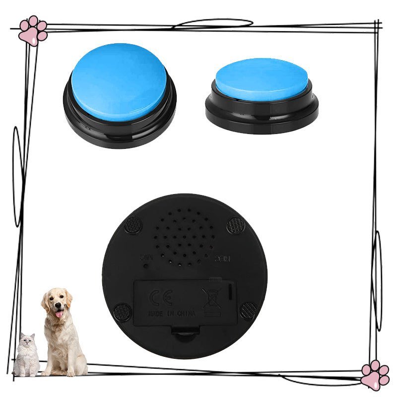 Talking Buttons with Voice Recording for Dogs and Cats