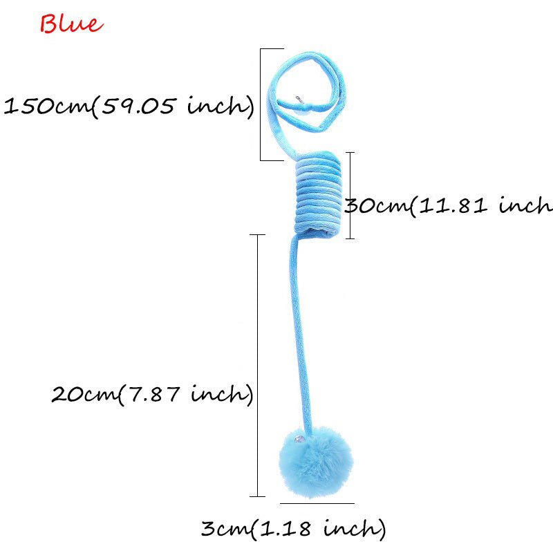 Bungee Rope with Ball and Bell Cat Toy
