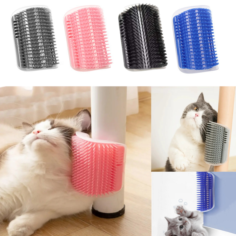 Wall Corner or Table Leg Cat Massager Scratcher
