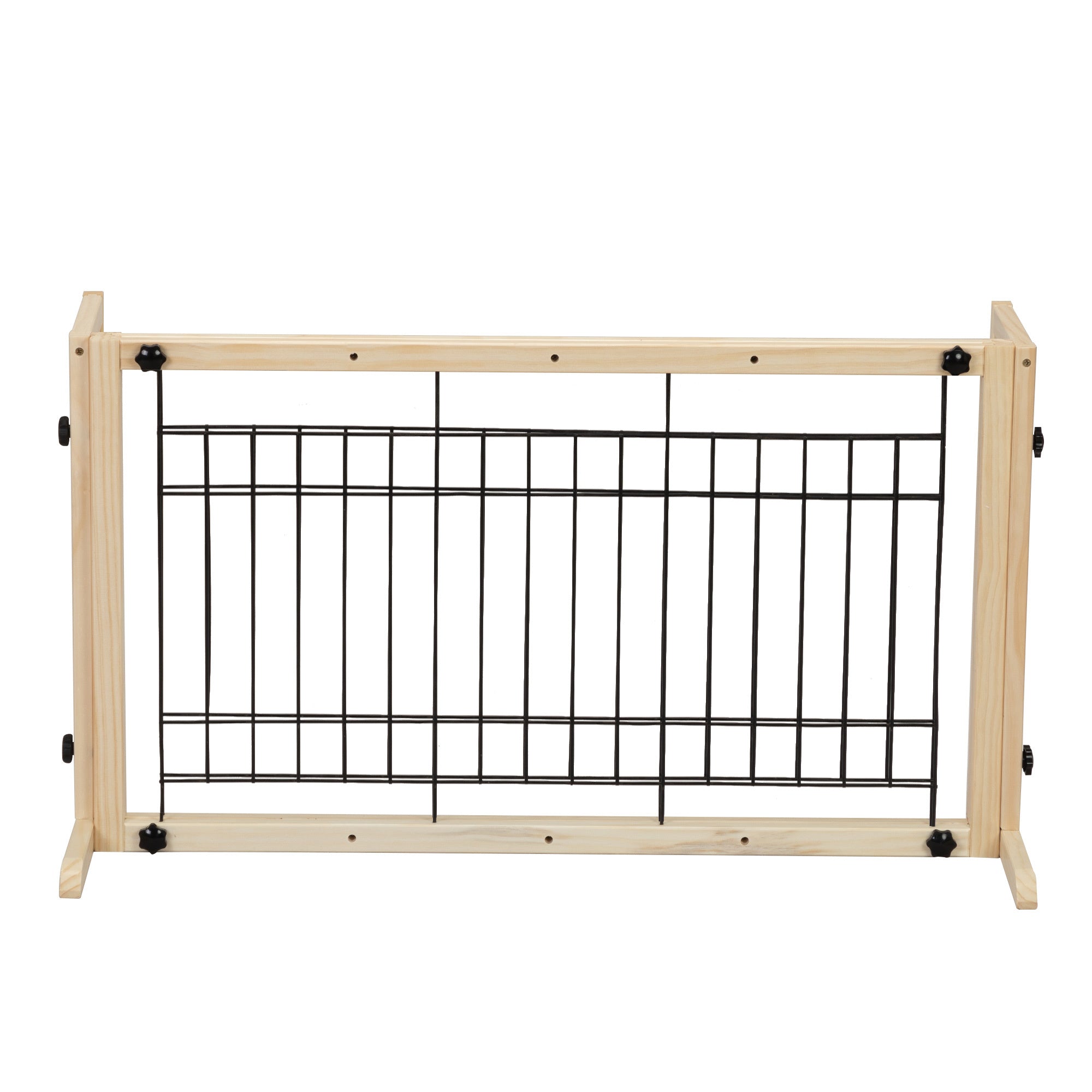 Freestanding Wooden Barrier Gate for Dogs