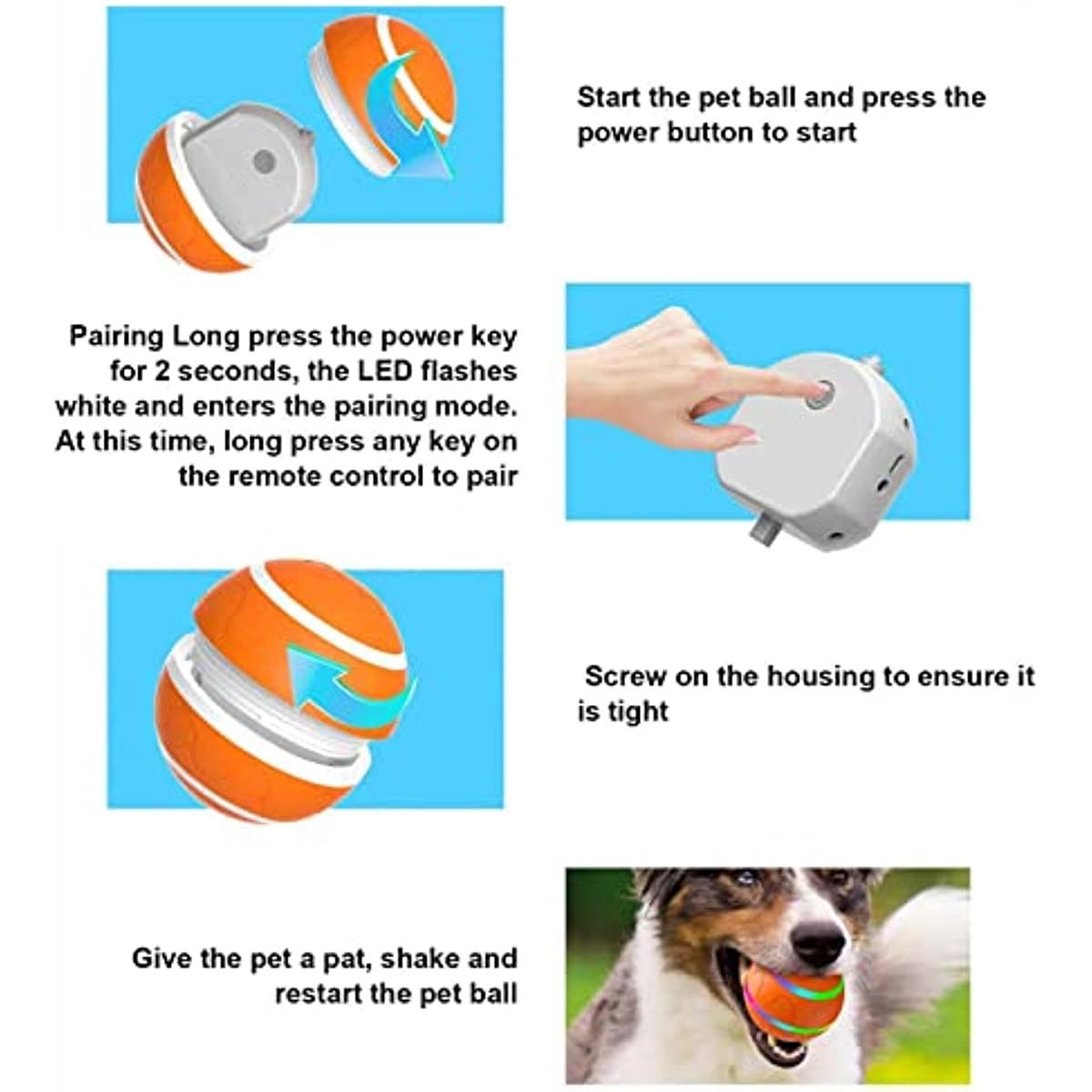 Interactive Rolling Ball for Dogs and Cats