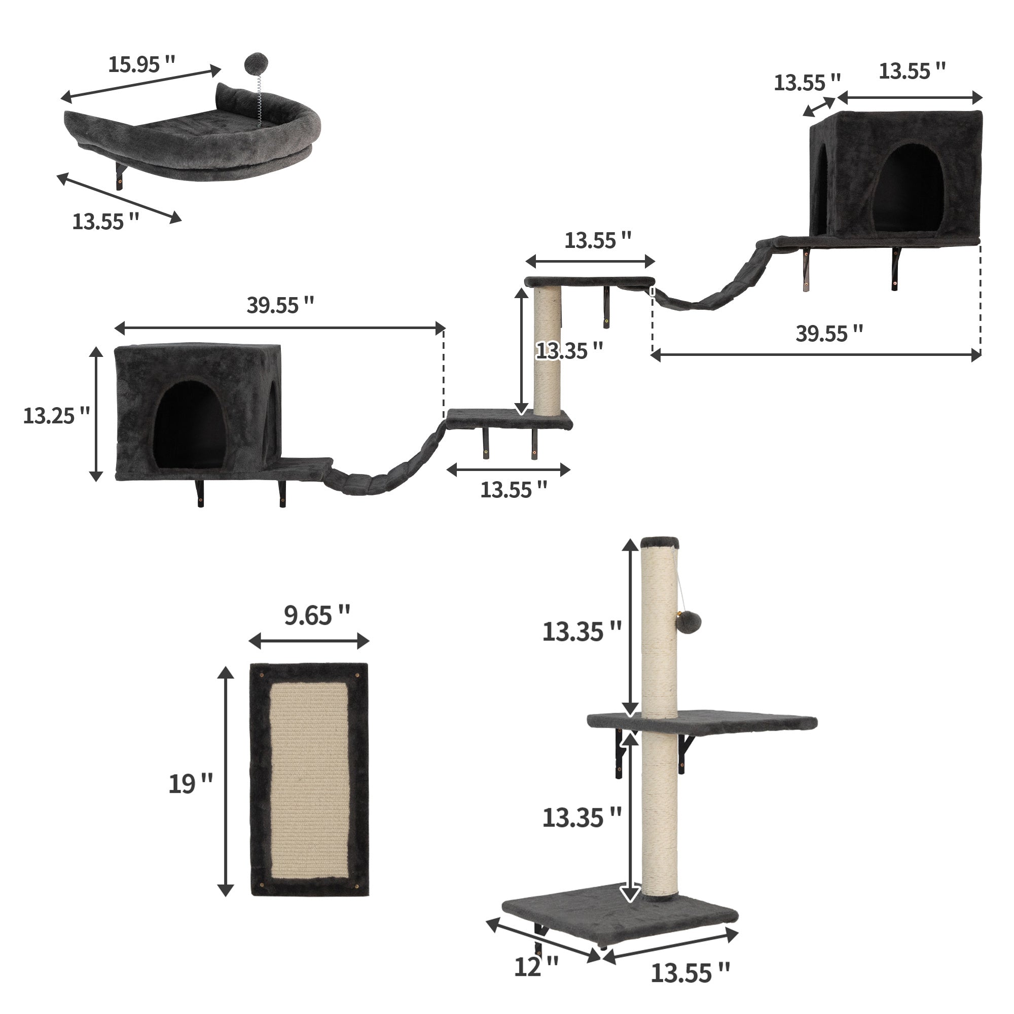 Ultimate Cat Tree - Wall Mounted Playground