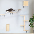 Wall Mounted Activity Tree with Scratching Post for Cats