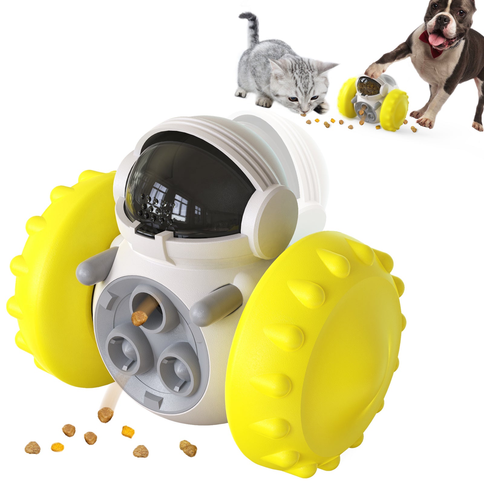 Tumbler Slow Feeder Toy for Dogs or Cats