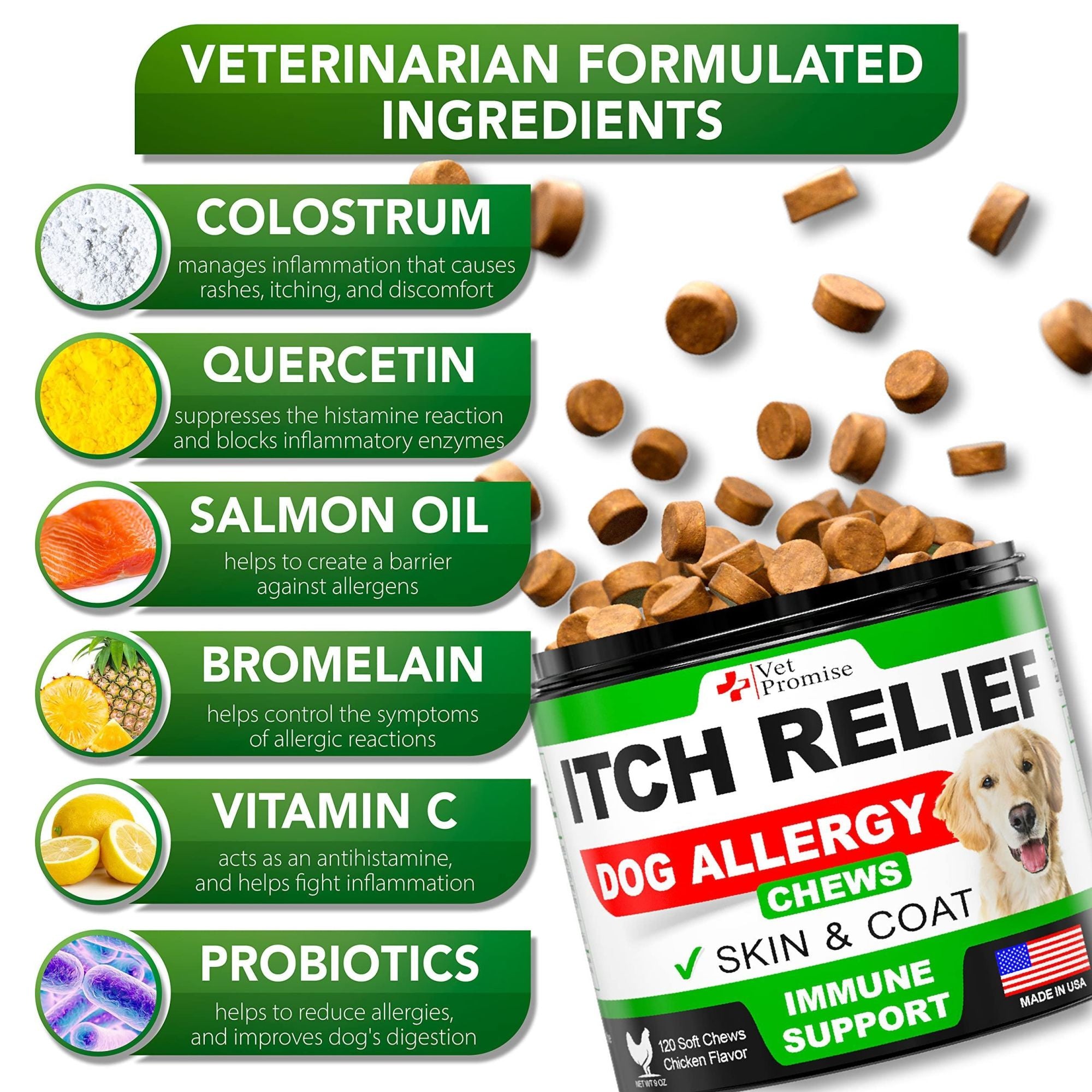 Vet Promise - Itch Relief and Allergy Relief Treatment for Dogs