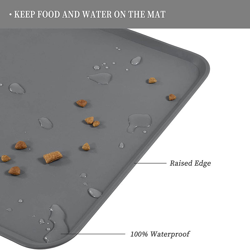 Dog Food and Water Bowls Spill Placemats