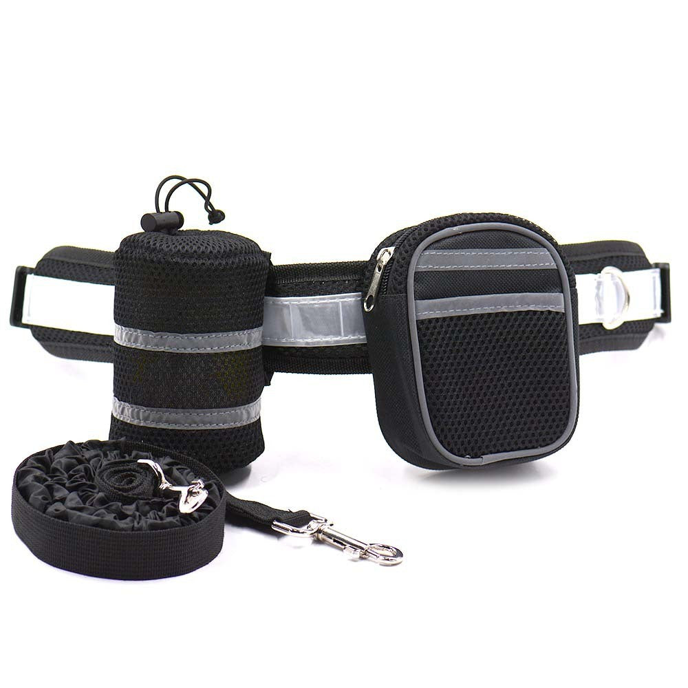 Dog Leash with Reflective Hands Free with Waist Band