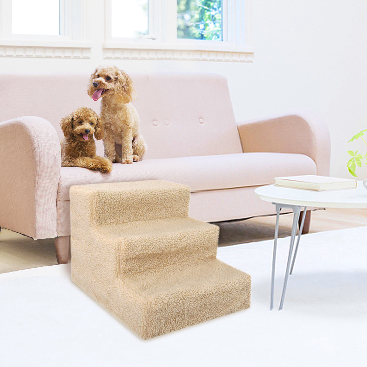 3 Step Stairs for Dogs and Cats with Removeable Cover