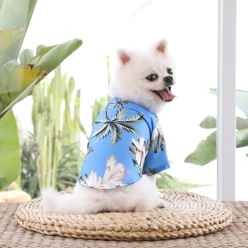 Hawaiian Beach T-Shirts for Small Breed Dogs