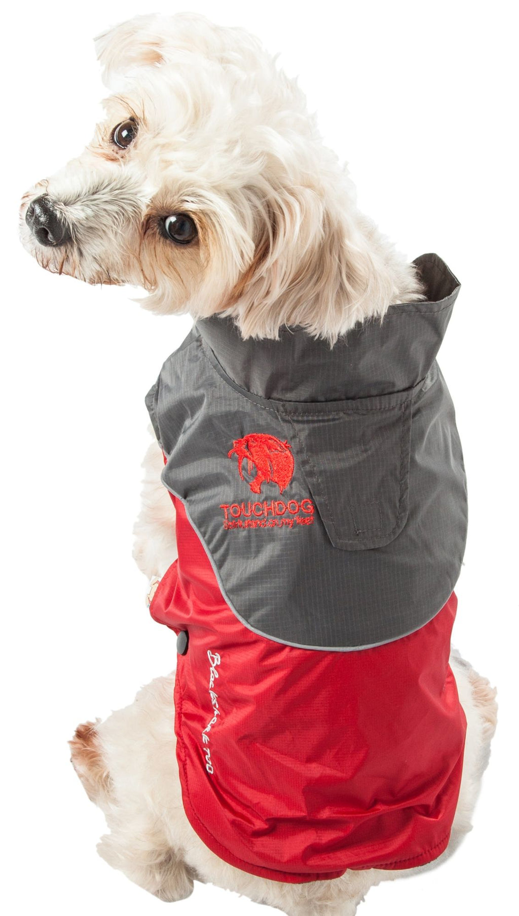 Touchdog Subzero-Storm Waterproof Dog Coat-Red