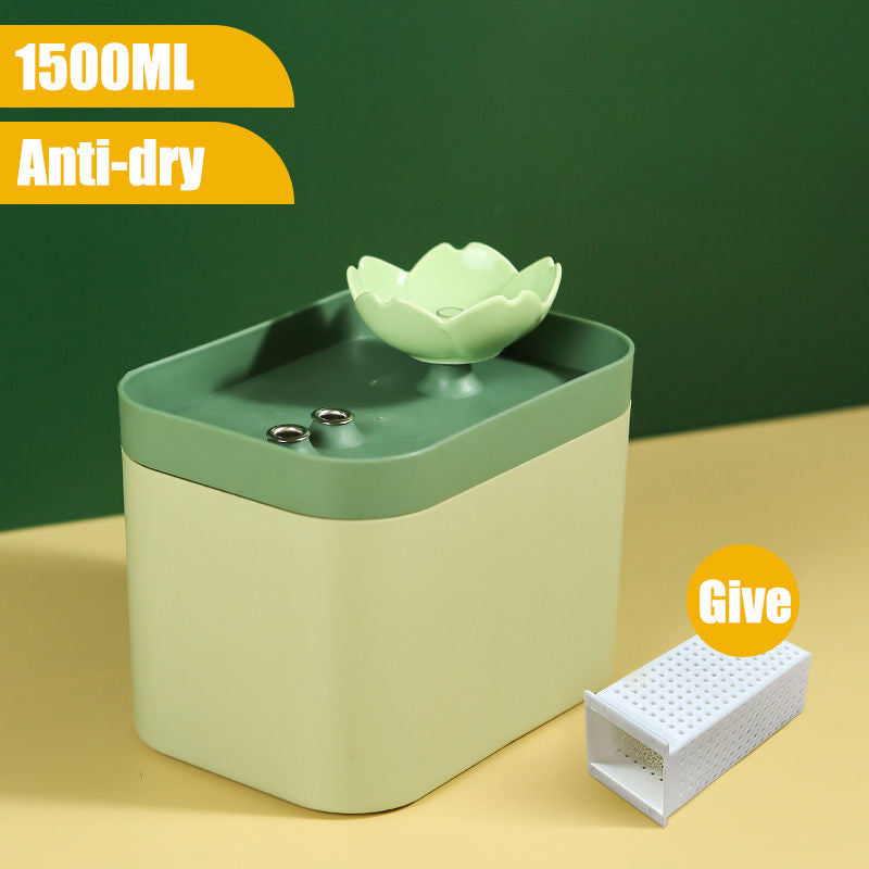 Ceramic Petal USB Water Fountain for Cats