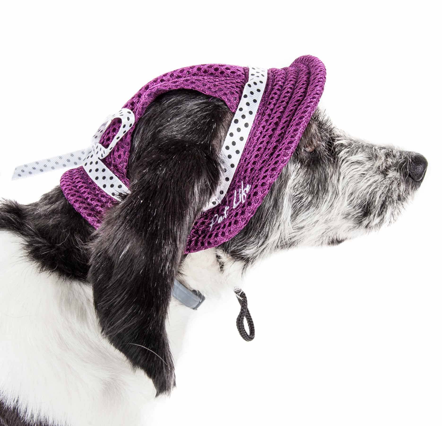 Pet Life Uv Protecting Adjustable Dog Hat