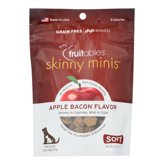 Fruitables - Dog Treats Chewy Apple-Bacon - Case Of 12 - 5 Oz