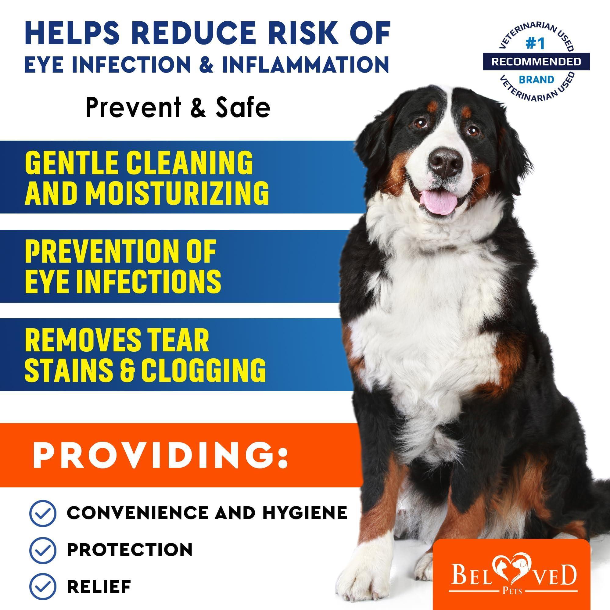 Tear Stain and Allergy Symptom Relief Wipes for Dogs and Cats