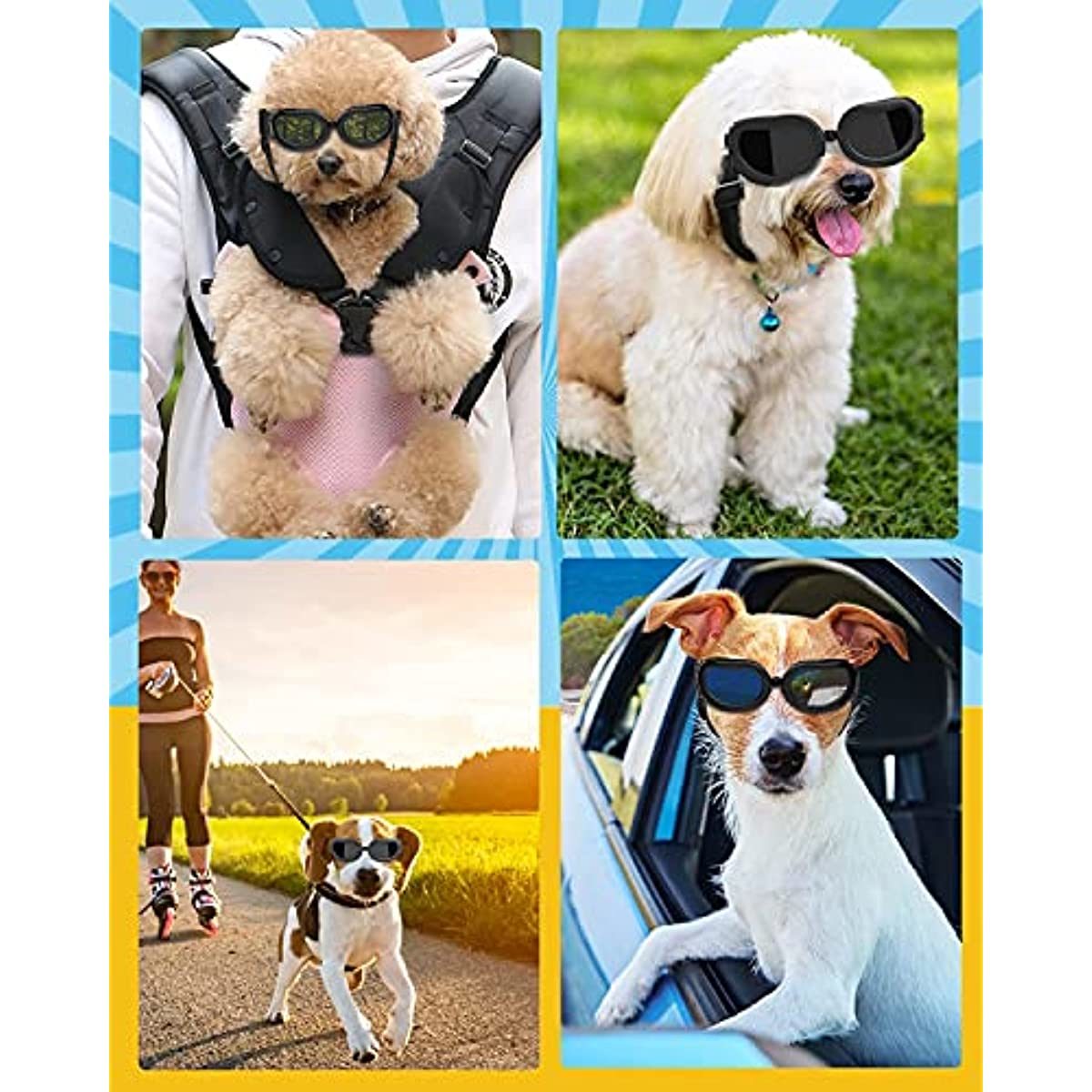 Small Dog UV Protection Eye Wear Goggles