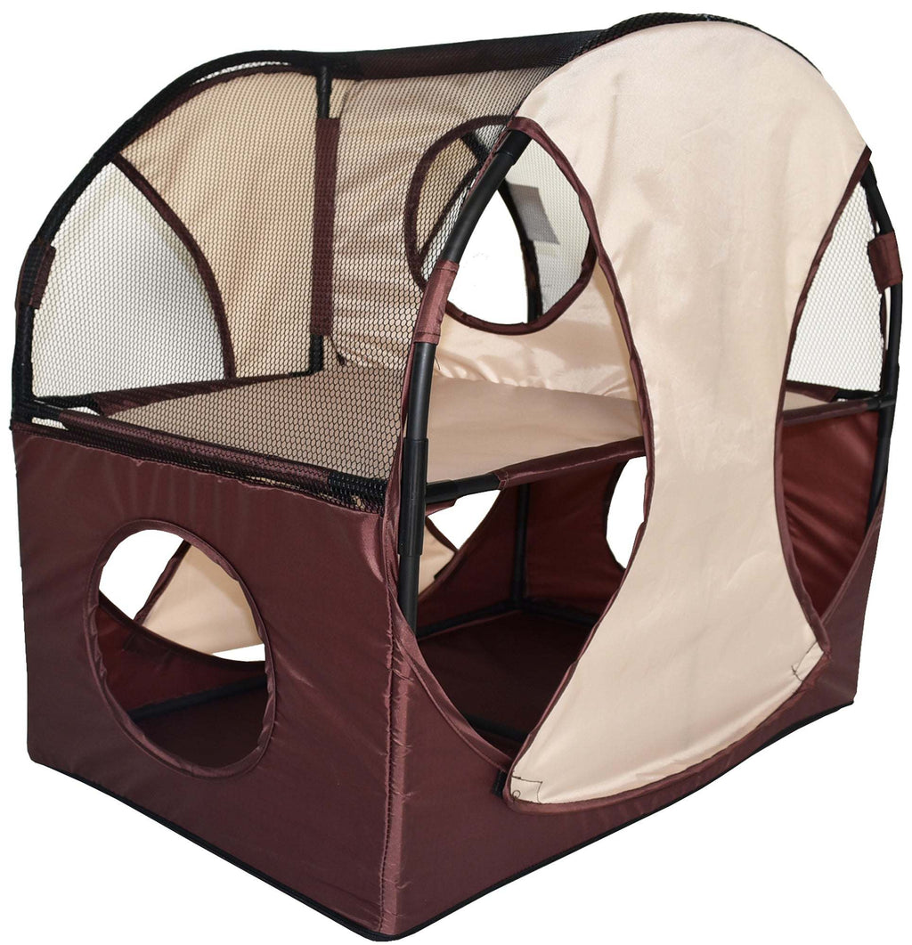 Pet Life - Kitty-Play Collapsible Cat Playhouse