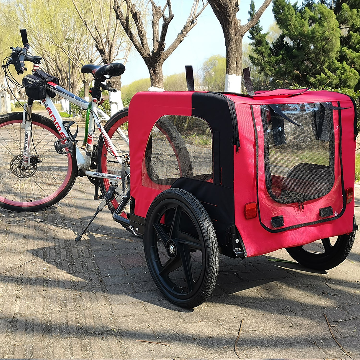 Foldable Bicycle Trailer for Dogs or Other Pets