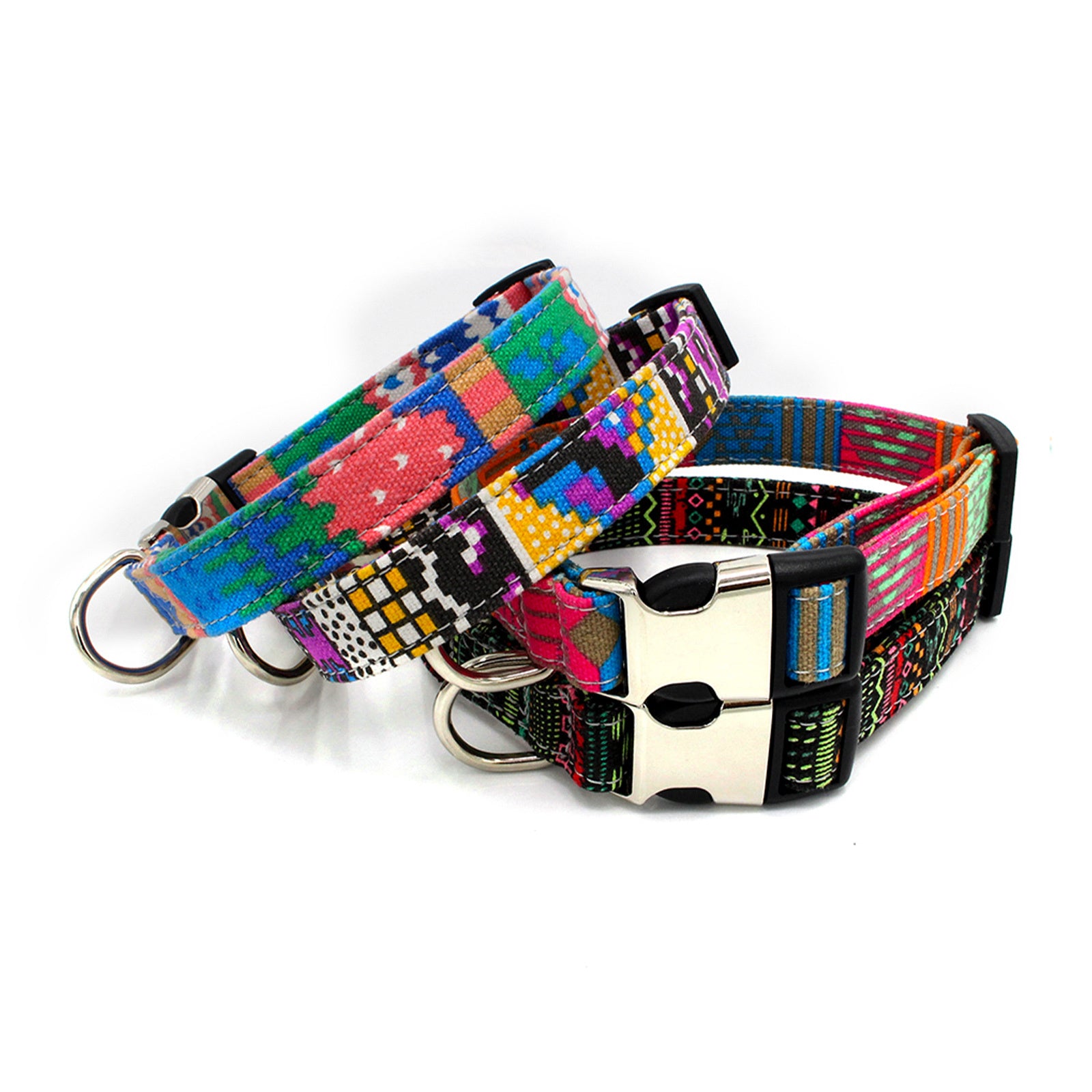 Dog Collars with Festive Colors and Fun Designs