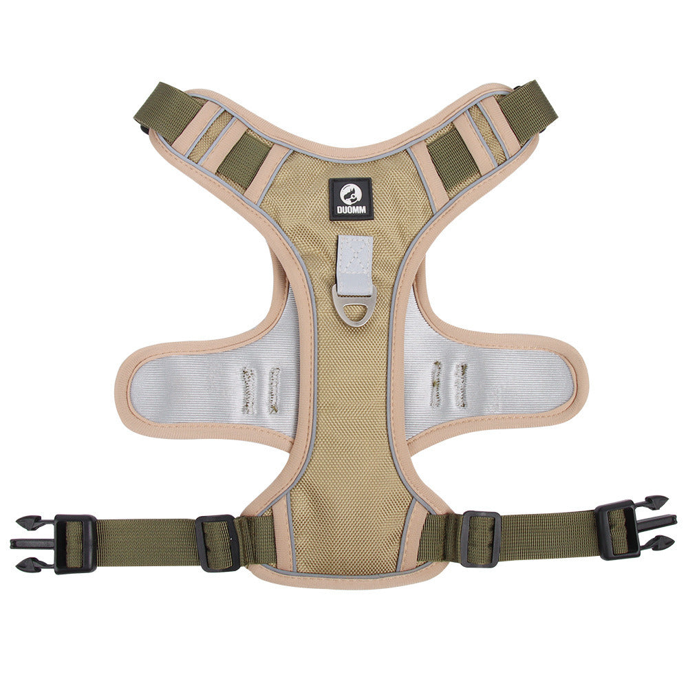 Dog Cat Harness with Chest Strap and Reflective Stitching