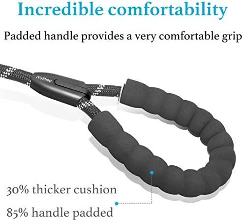 Double Dog Leash No Tangle Absorbing Bungee for Two Dogs