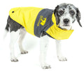 Touchdog Waterproof Convertible Dog Jacket-Yellow