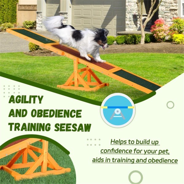 Wooden Agility Training Seesaw for Dogs