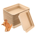Eco Friendly 100% Recycled Paper Disposable Cat Litter Box Trays