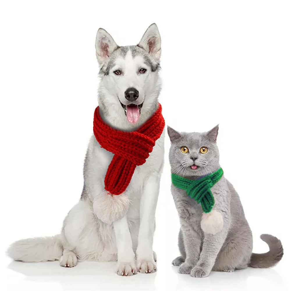 Knitted Warm Soft Scarves for Dogs and Cats