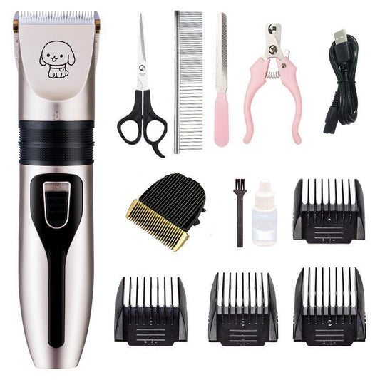 Dog and Cat Grooming Kit - USB Rechargeable