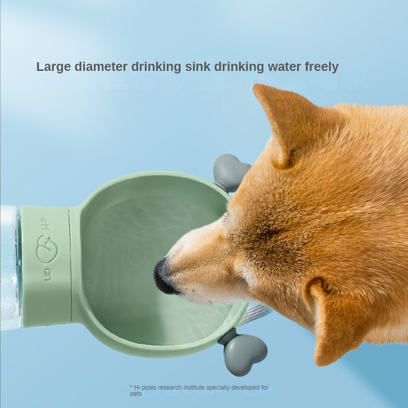 Dog Water Bottle for Travel With Food Storage