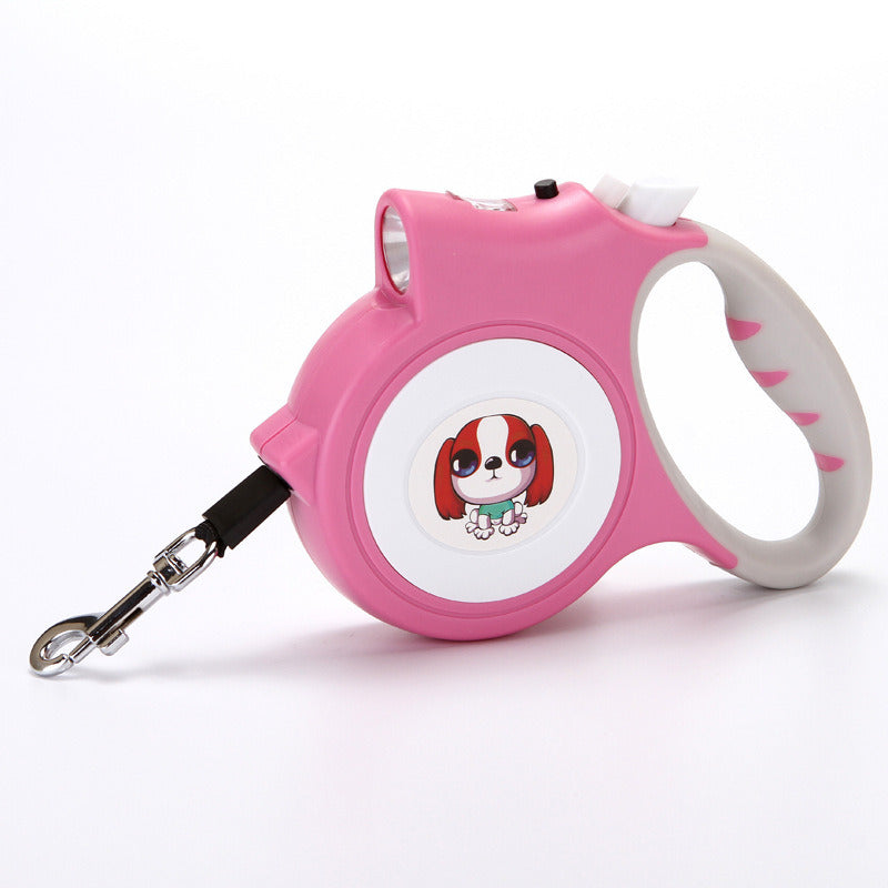 Leash with Easy Grip Handle and Light for Dogs