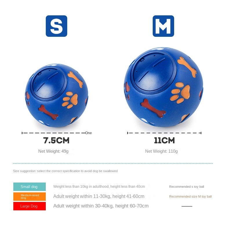 Dog Treat Dispensing Rubber Puzzle Ball Toy