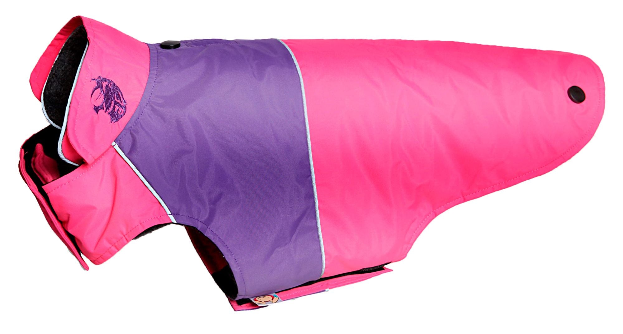 Touchdog Waterproof Convertible Dog Jacket- Pink